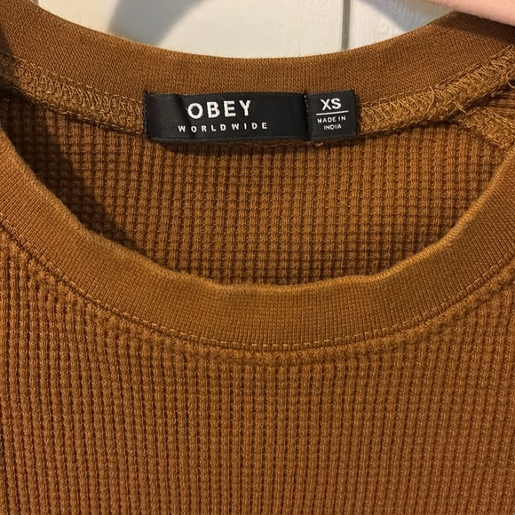 OBEY WORLDWIDE waffle shirt - Picture 2 of 4